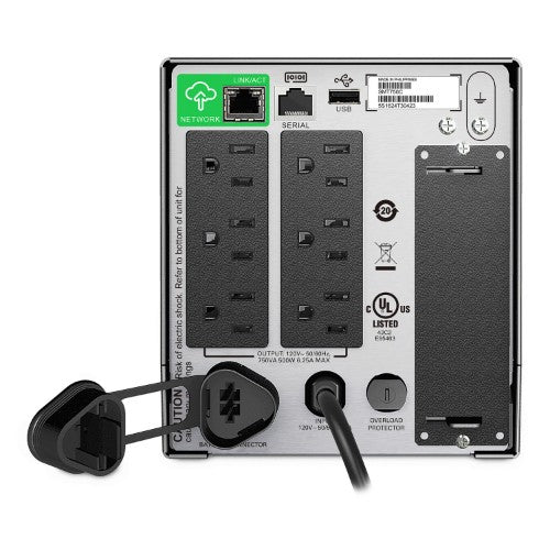 APC SMT750CUS Smart-Uninterruptible Power Supply 750VA LCD 120V with SmartConnect TAA-Compliant