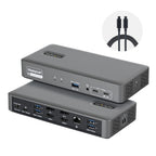 StarTech.com 194N-USBC-SMARTDOCK laptop dock/port replicator Wired USB 3.2 Gen 2 (3.1 Gen 2) Type-C Gray