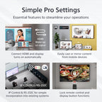 Sony FW-75EZ20L signage display Digital signage flat panel 75" LED Wi-Fi 350 cd/m² 4K Ultra HD Black Android 16/7