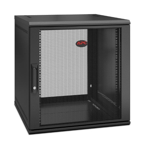 APC NetShelter WX 12U Single Hinged Wall-mount Enclosure 600mm Deep Wall mounted rack Black