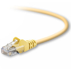 Belkin RJ45 Cat5e Patch Cable, Snagless Molded, 7.6m networking cable Yellow 299.2" (7.6 m)