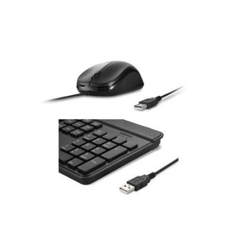 Kensington KM201 keyboard Mouse included Home/Office USB QWERTY Black
