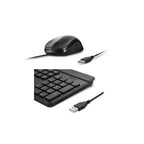 Kensington KM201 keyboard Mouse included Home/Office USB QWERTY Black