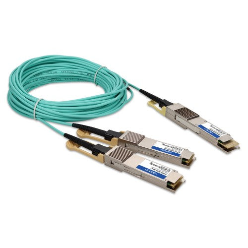 AddOn Networks A-D400-2Q200-3M-AO InfiniBand/fibre optic cable 118.1" (3 m) QSFP-DD 2x QSFP56 AOC Aqua color