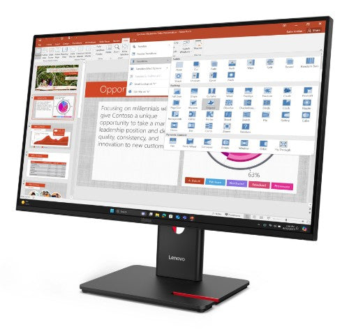 Lenovo ThinkVision T27-40 computer monitor 27" 1920 x 1080 pixels Full HD LED Black