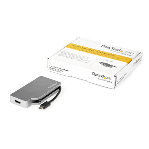 StarTech.com CDPVDHDMDP2G USB graphics adapter 4096 x 2160 pixels Gray