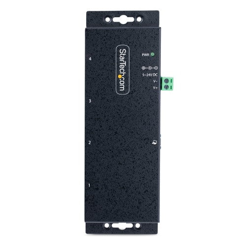 StarTech.com 5G4AINDNP-USB-A-HUB interface hub USB 3.2 Gen 1 (3.1 Gen 1) Type-B 5000 Mbit/s Black