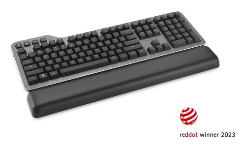 Kensington MK7500F QuietType Pro keyboard Home/Office USB + RF Wireless + Bluetooth QWERTY US English Aluminum, Black