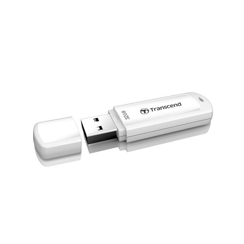 Transcend JetFlash 730 64GB USB 3.0 USB flash drive USB Type-A 3.2 Gen 1 (3.1 Gen 1) White