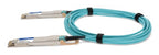 AddOn Networks QDD-400-AOC5M-AO InfiniBand/fibre optic cable 196.9" (5 m) QSFP-DD AOC Aqua color, Stainless steel