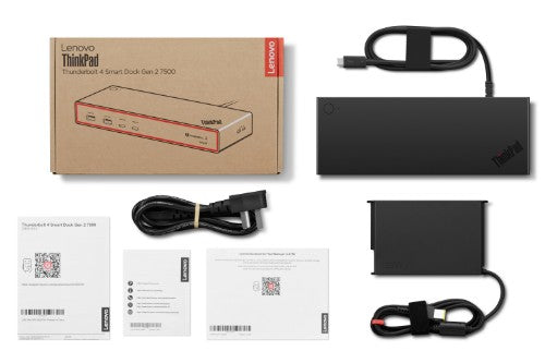 Lenovo ThinkPad Thunderbolt 4 Smart Dock Gen2 7500 Wired Black
