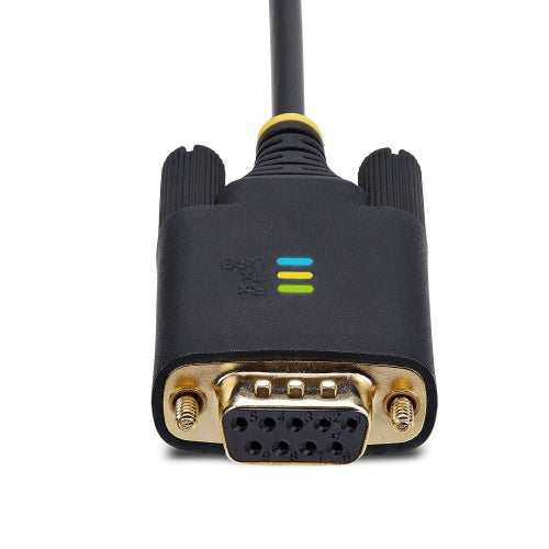StarTech.com 1P3FFCNB-USB-SERIAL serial cable Black 39.4" (1 m) USB Type-A DB-9