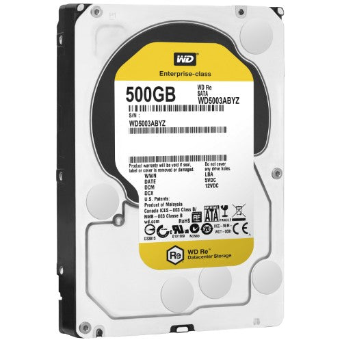 Western Digital RE internal hard drive 500 GB 7200 RPM 64 MB 3.5" Serial ATA III