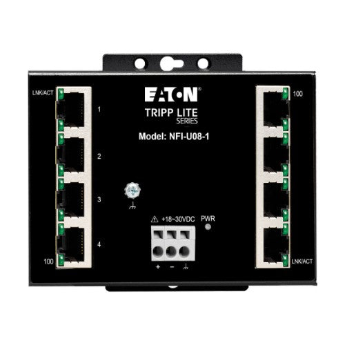 Tripp Lite NFI-U08-1 network switch Unmanaged Fast Ethernet (10/100) Black