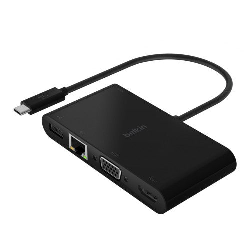 Belkin AVC004BK-BL laptop dock/port replicator Wired Black