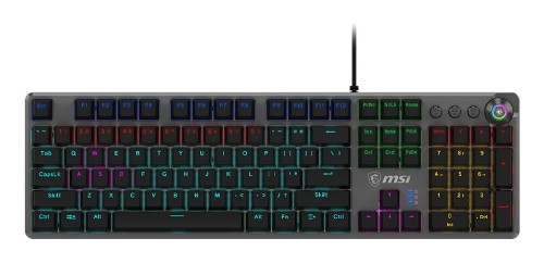 MSI FORGE GK310 COMBO - RED SWITCHES keyboard Mouse included Gaming USB QWERTY US English Black
