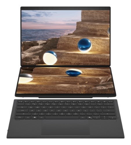 ASUS Zenbook Duo UX8407AA-DS99T Copilot+ PC Intel Core Ultra 9 386H Laptop 14" Touchscreen 3K 32 GB LPDDR5x-SDRAM 1 TB SSD Wi-Fi 7 (802.11be) Windows 11 Home Gray