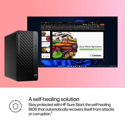 HP ProDesk 4 Tower G1i AI Wolf Pro Security Edition Intel Core Ultra 5 235 16 GB DDR5-SDRAM 512 GB SSD Windows 11 Pro PC Black