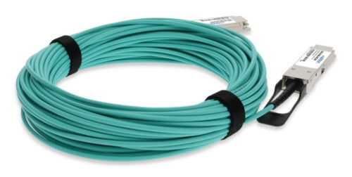 AddOn Networks ADD-QCIQPA-AOC25M InfiniBand/fibre optic cable 984.3" (25 m) QSFP+ AOC Aqua color, Silver