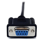 StarTech.com SCNM9FM1MBK serial cable Black 39.4" (1 m) DB-9