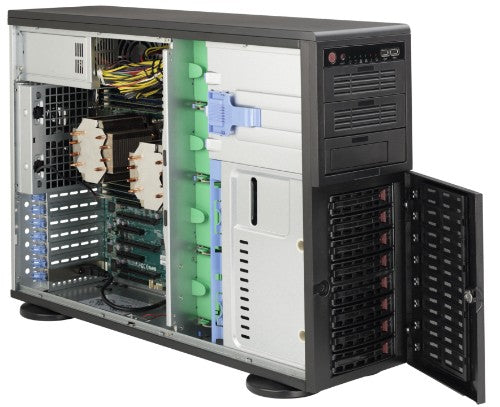 Supermicro SuperChassis 743AC-1200B-SQ Full Tower Black 1200 W