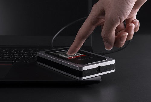 DataLocker DL4 FE external hard drive 500 GB 5400 RPM 2.5" USB Type-C 3.2 Gen 1 (3.1 Gen 1) Aluminum, Black