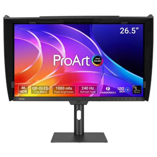 ASUS ProArt OLED PA27USD computer monitor 26.5" 3840 x 2160 pixels 4K Ultra HD QD-OLED Black