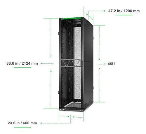 APC AR3305B2 rack cabinet 45U Freestanding rack Black