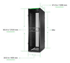 APC AR3305B2 rack cabinet 45U Freestanding rack Black