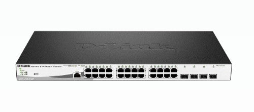 D-Link DGS-1210-28MP network switch Managed L2 Gigabit Ethernet (10/100/1000) Power over Ethernet (PoE) 1U Black, Gray