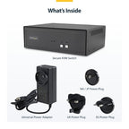 StarTech.com CK4-P202 KVM switch Black