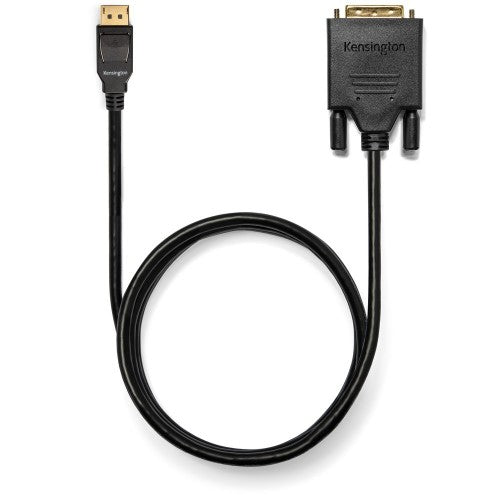 Kensington DisplayPort 1.1 (M) to DVI-D (M) Passive Unidirectional Cable, 6ft