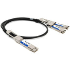 AddOn Networks CAB-D-2Q-400G-2M-AO InfiniBand/fibre optic cable 78.7" (2 m) QSFP-DD 2x QSFP56 Black, Metallic