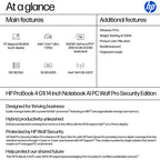 HP ProBook 4 G1i 14 inch Notebook AI PC Wolf Pro Security Edition Intel Core Ultra 7 14" WUXGA 16 GB DDR5-SDRAM Silver