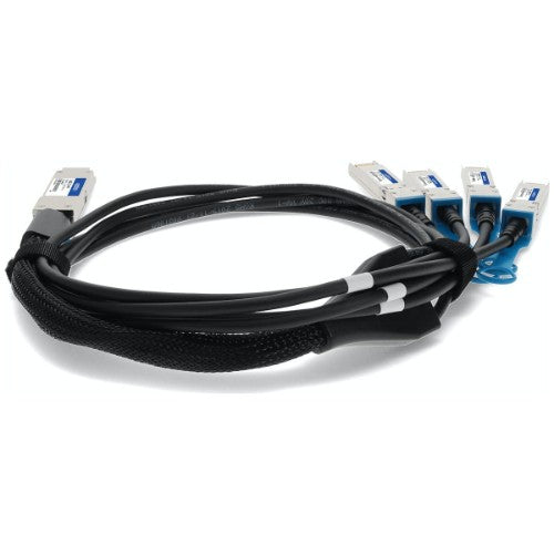 AddOn Networks ADD-Q28CIS28IN-P5M InfiniBand/fibre optic cable 196.9" (5 m) QSFP28 4x SFP28 Black