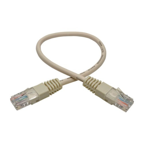 Tripp Lite N002-001-WH networking cable White 11.8" (0.3 m) Cat5e U/UTP (UTP)