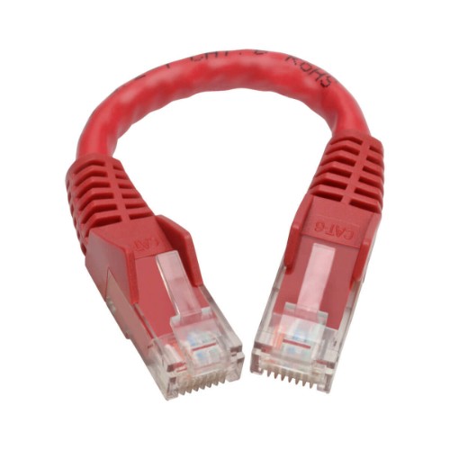 Tripp Lite N201-06N-RD networking cable Red 5.91" (0.15 m) Cat6 U/UTP (UTP)
