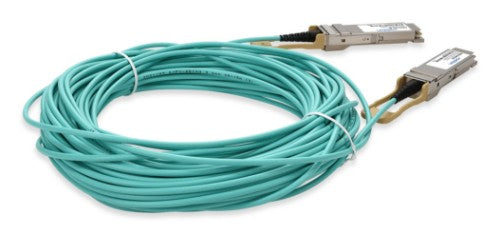 AddOn Networks P06153-B26-AO InfiniBand/fibre optic cable 1181.1" (30 m) QSFP56 AOC Aqua color, Stainless steel