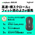 Logitech M750 L mouse Office Ambidextrous Bluetooth Optical 2000 DPI