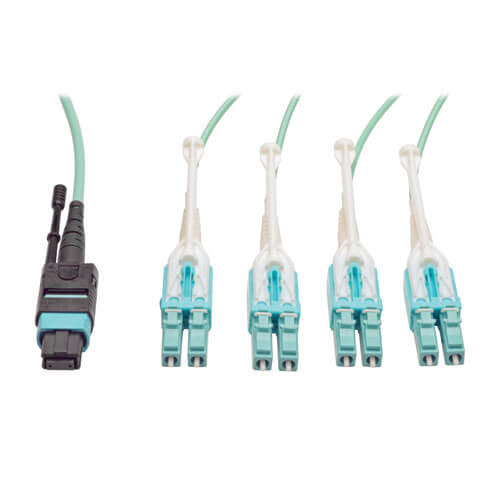 Eaton N844-02M-8LC-PT InfiniBand/fibre optic cable 78.7" (2 m) MPO/MTP LC OFNP Aqua color, Black