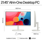 HP All-in-One Desktop 22-dg0340 N200 21.45" 1920 x 1080 pixels 8 GB DDR5-SDRAM Black