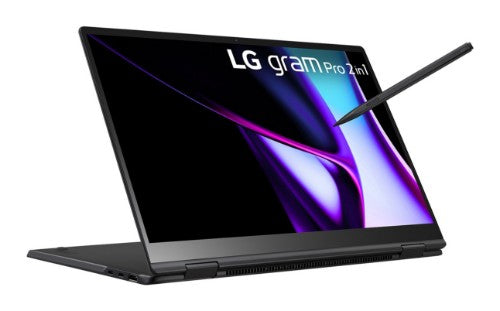 LG Gram Pro 16T90SP-K.APB8U1 laptop Intel Core Ultra 7 155H Hybrid (2-in-1) 16" Touchscreen WQXGA+ 32 GB LPDDR5x-SDRAM 1 TB SSD Wi-Fi 6E (802.11ax) Windows 11 Pro Black