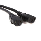 StarTech.com PXT100Y power cable Black 118.1" (3 m) C14 coupler 2 x C13 coupler