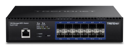 Trendnet TL2-F7120 network switch Managed 1U Black
