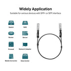 TP-Link Omada TL-SM5220-1M InfiniBand/fibre optic cable 39.4" (1 m) SFP+ DAC Black