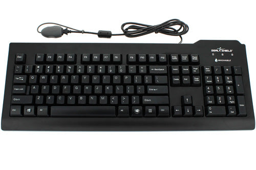 Seal Shield Silver Seal keyboard Universal USB QWERTY US English Black