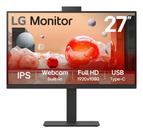 LG 27BA850-I computer monitor 27" 1920 x 1080 pixels Full HD Black
