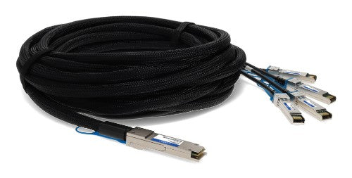 AddOn Networks 470-AEGH-AO InfiniBand/fibre optic cable 118.1" (3 m) QSFP+ 4x SFP+ DAC Black, Stainless steel