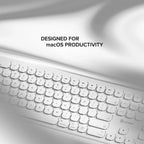 ALOGIC ASKBT3M keyboard Home/Office Bluetooth QWERTY US English White