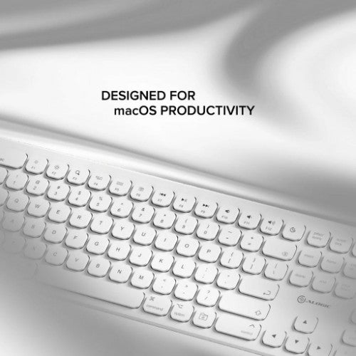 ALOGIC ASKBT3M keyboard Home/Office Bluetooth QWERTY US English White